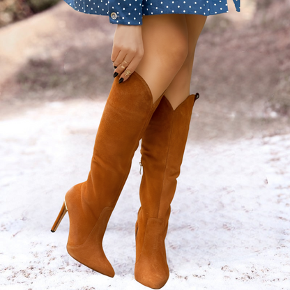 Mylène – Eleganckie skórzane kozaki