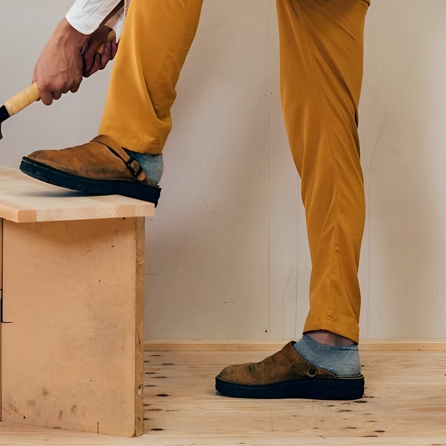 Devin - Komfortable Herrenlederpantoffeln