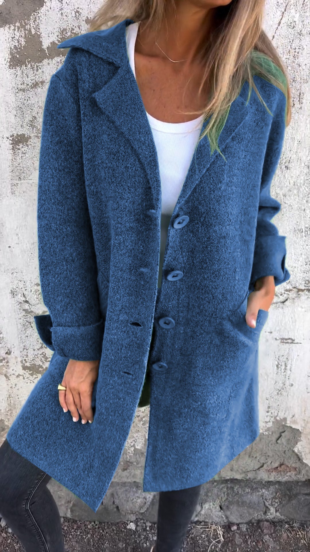 Diletta – Long knitted coat