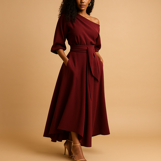 Ariana – Elegante Robe mit betonter Taille