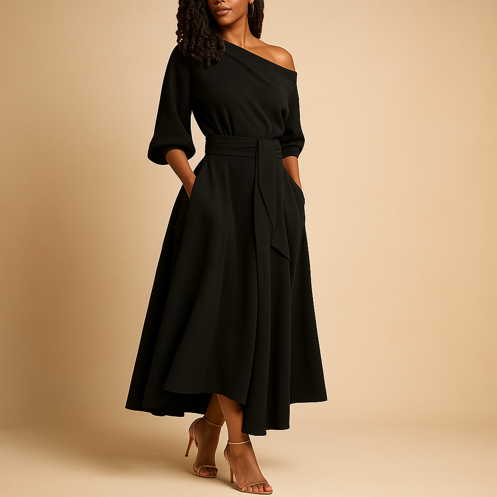 Ariana – Elegante Robe mit betonter Taille