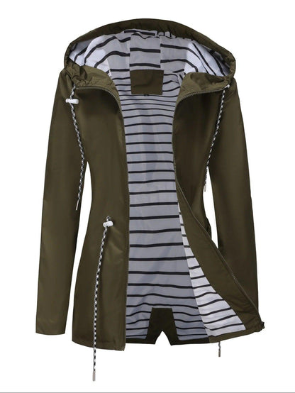 Nathalie – długa kurtka przeciwdeszczowa