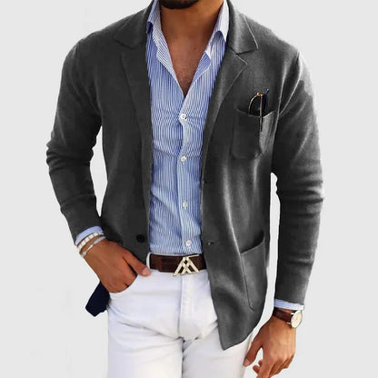 Nico – Blazer élégant pour homme avec col à revers et boutons