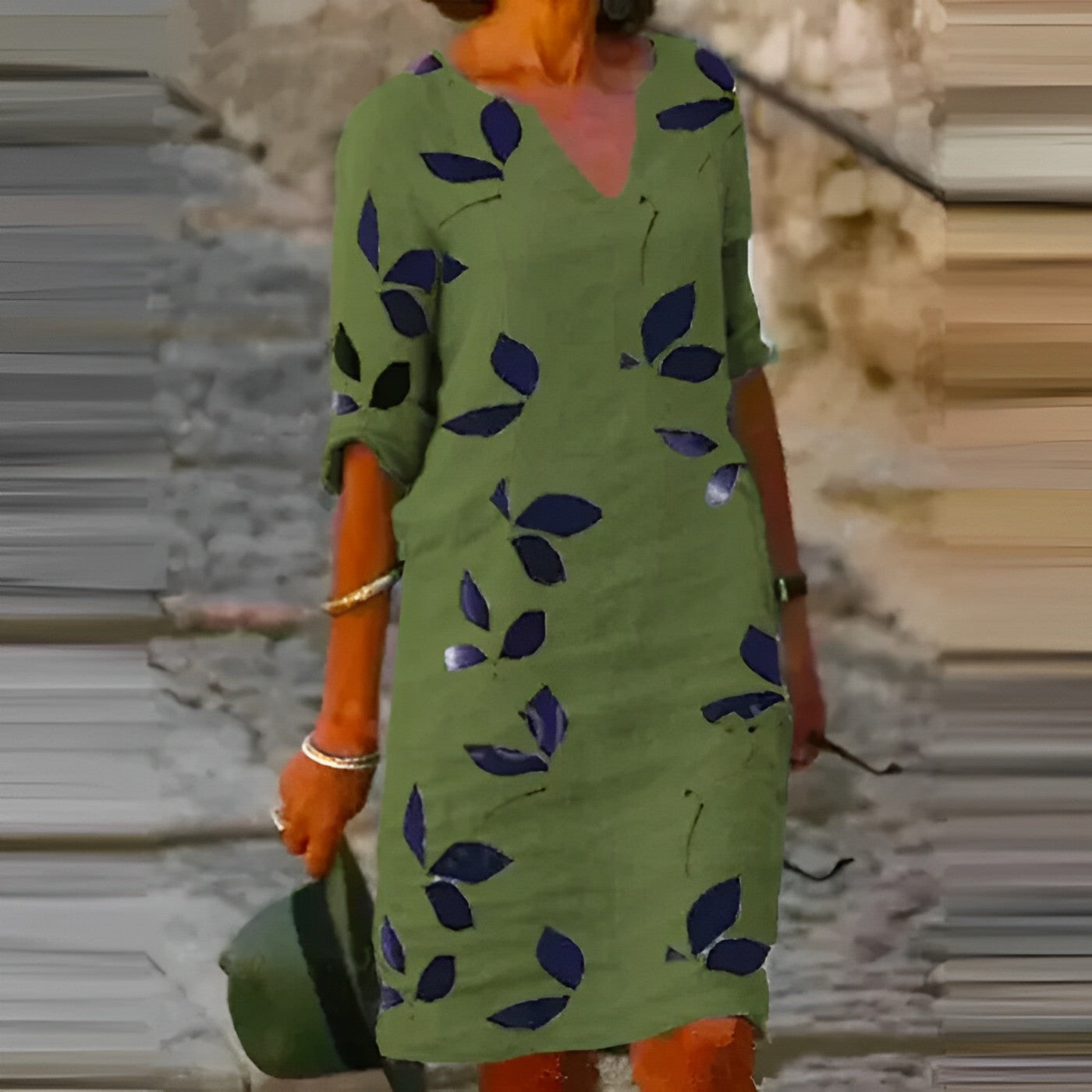 Amanda - Sommerkleid mit dezentem Muster