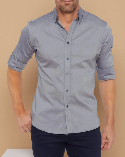 Pablo - Stretch Shirt with Zipper