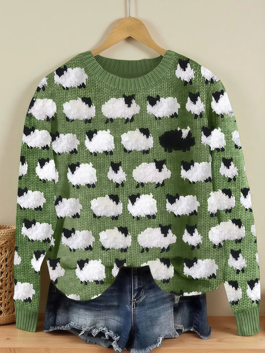 Camila - Kuscheliger Retro-Pullover aus Schafwolle