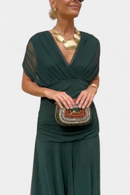 Celine - Elegante Off-Shoulder-Robe