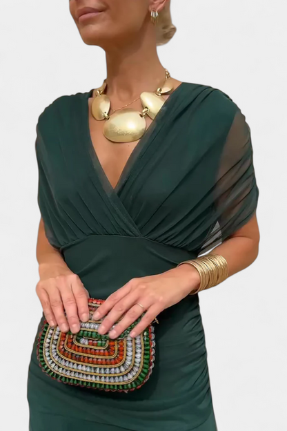 Celine - Elegante Off-Shoulder-Robe