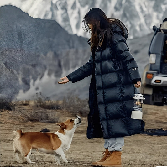 Mildred - Bequeme lange Winterjacke für Damen