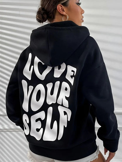 Gisselle - Sweat à capuche femme chic et décontracté avec motif