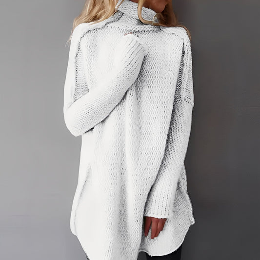Coreen - Bequemer, locker geschnittener Damen-Rollkragenpullover
