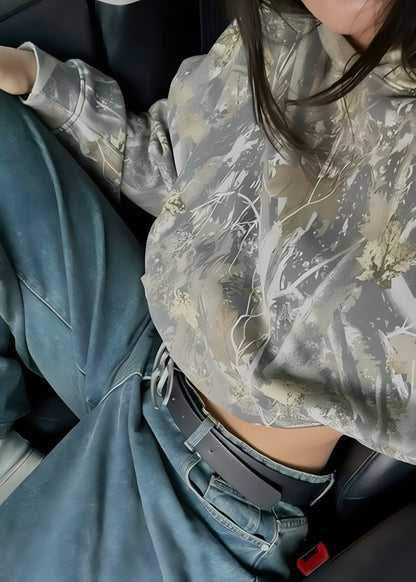 Rosanne - Sudadera con capucha para mujer con estampado elegante