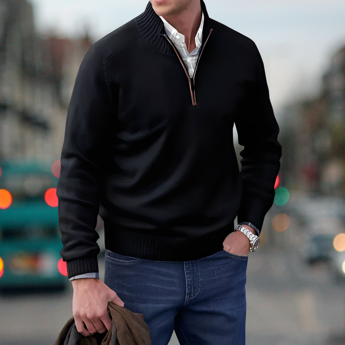 Adrian – pull à fermeture éclair