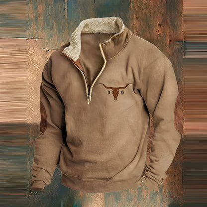 Kenton - Modny męski sweter z zamkiem błyskawicznym