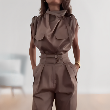 Leona – nowoczesny bezrękawnik kombinezon