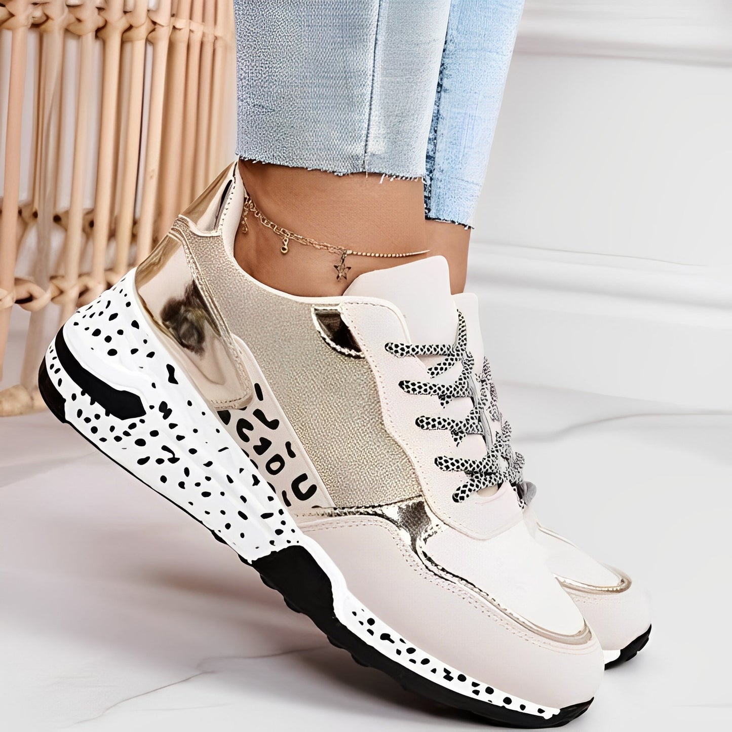 Penelope - Bequeme Frauen-Sneaker mit Keilabsatz