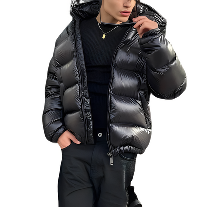 Micheal - Men's down jacket with modern hood