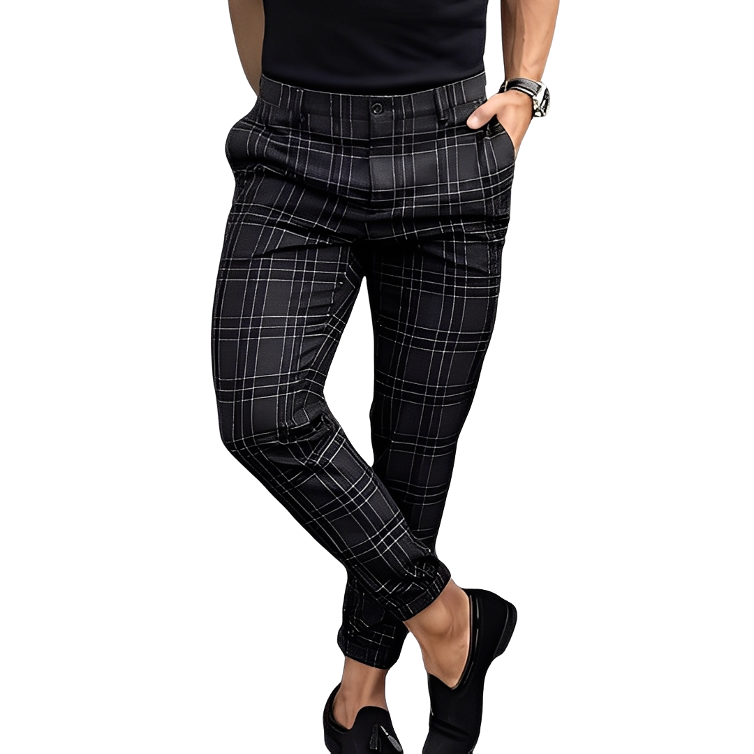 Deacon - Herrenhose im lässigen Slim-Fit mit Karos