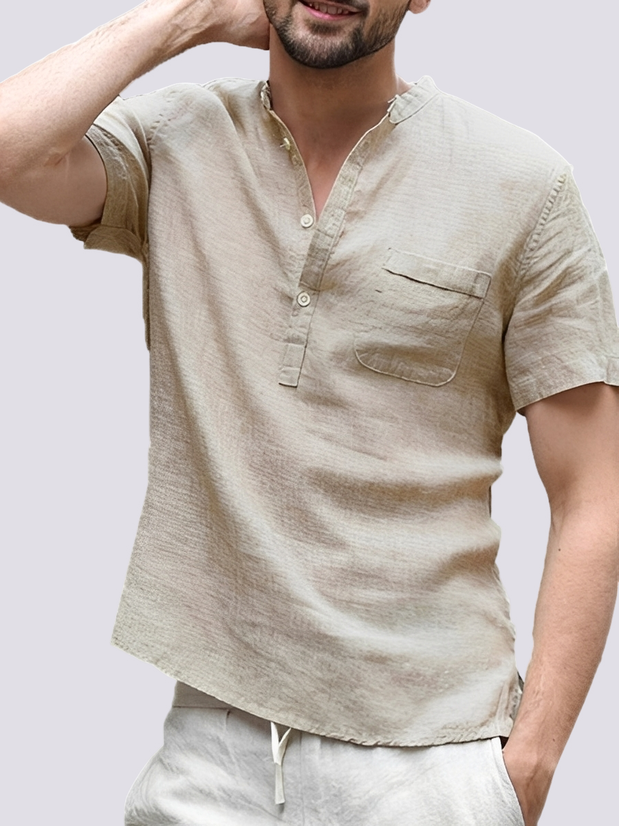 Edgar - Komfortables Kurzarmhemd für Herren mit Knöpfen