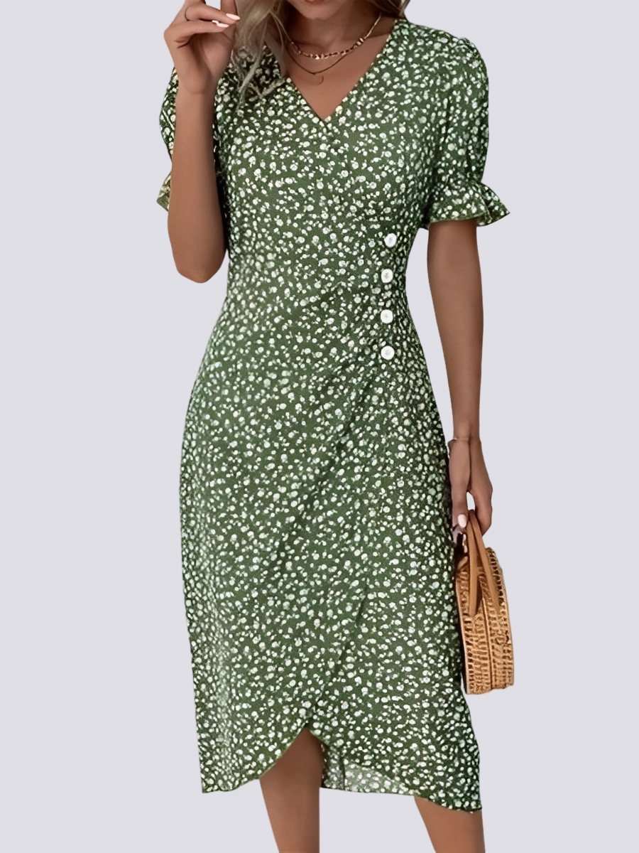 Fannie - Elegantes Kleid mit Blumenmuster für Damen