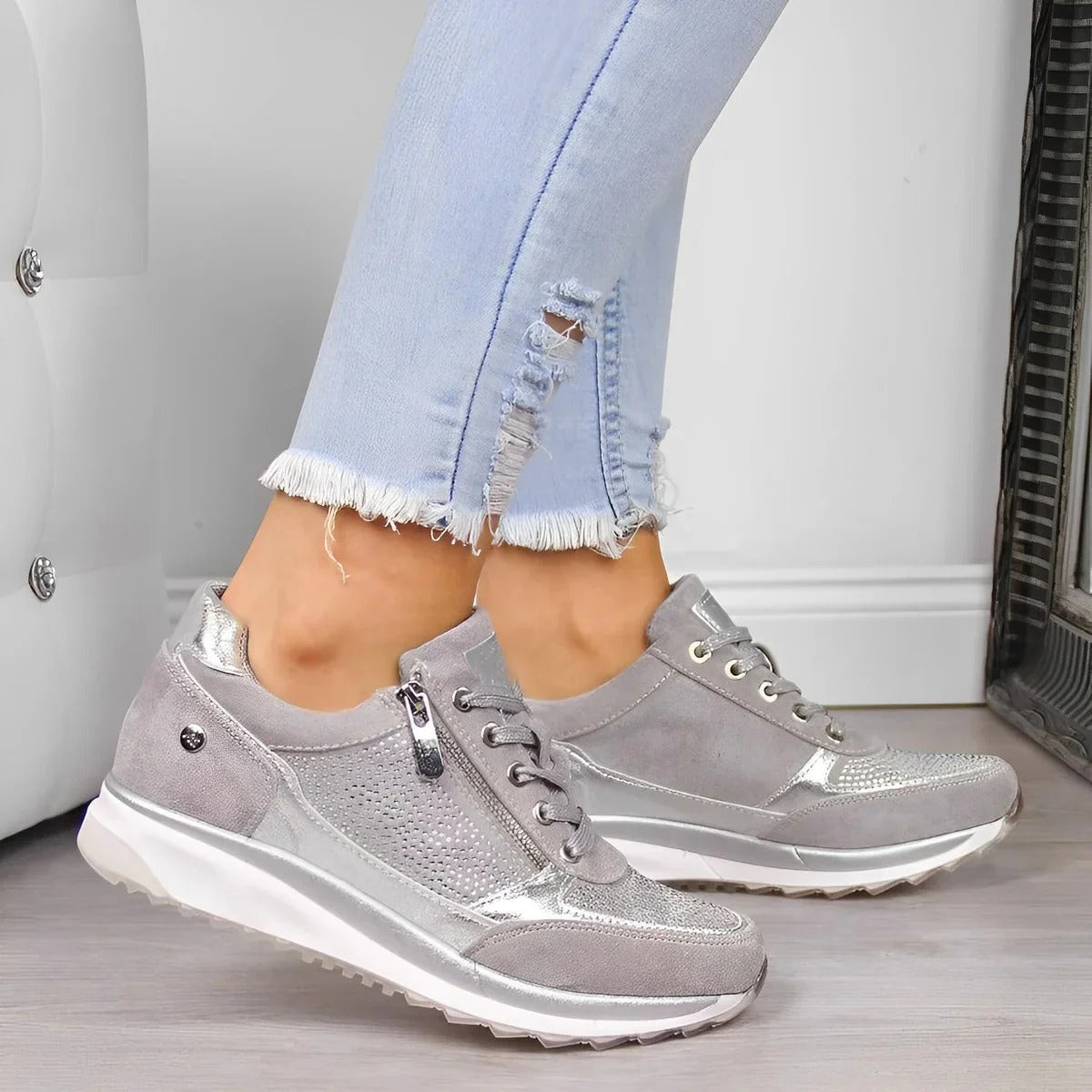Anastasia - Modische Freizeitschuhe mit Zipper