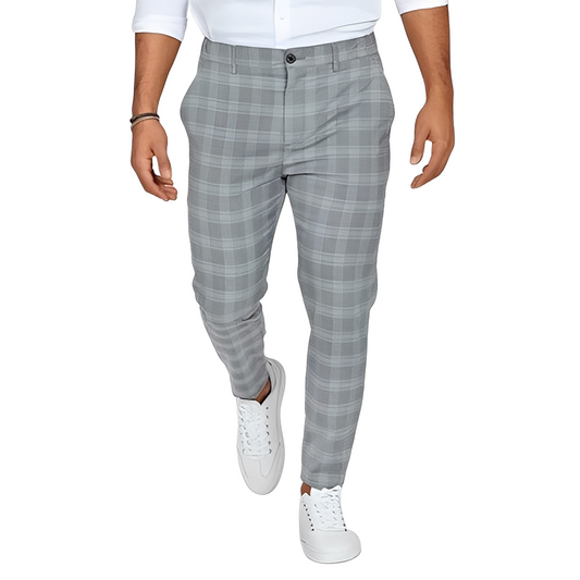 Deacon - Herrenhose im lässigen Slim-Fit mit Karos