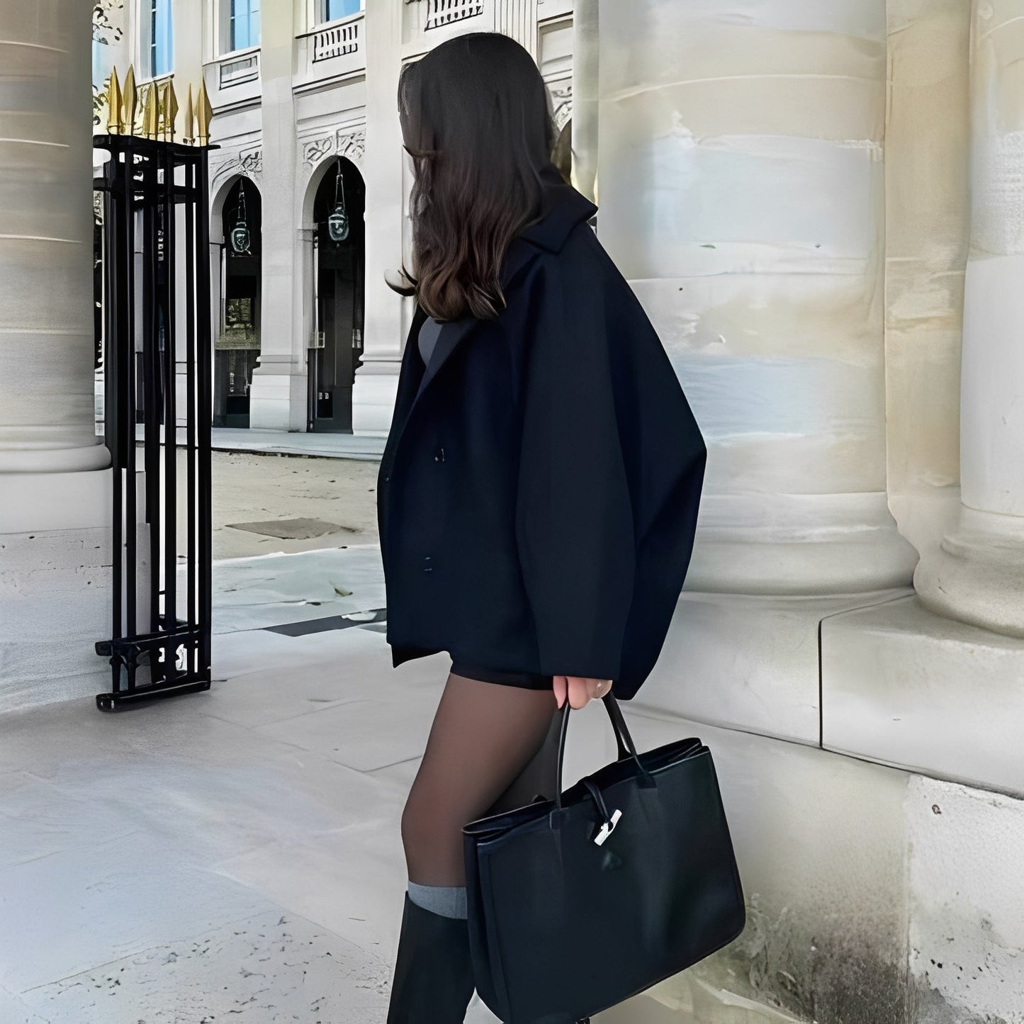 Rosalee - Trendy short wool coat for women