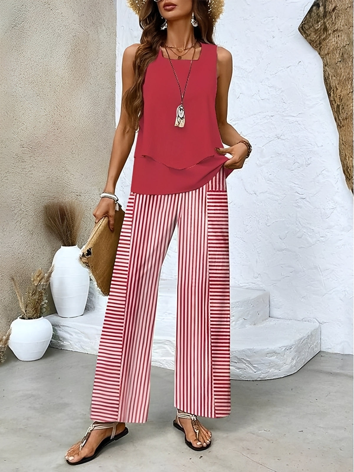 Jesse - Elegantes, fließendes Damen-Outfit-Set