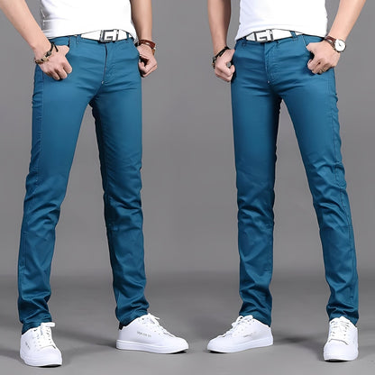 Russell - Chinos pour hommes confortables et coupe étroite