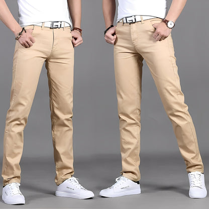 Russell - Chinos pour hommes confortables et coupe étroite