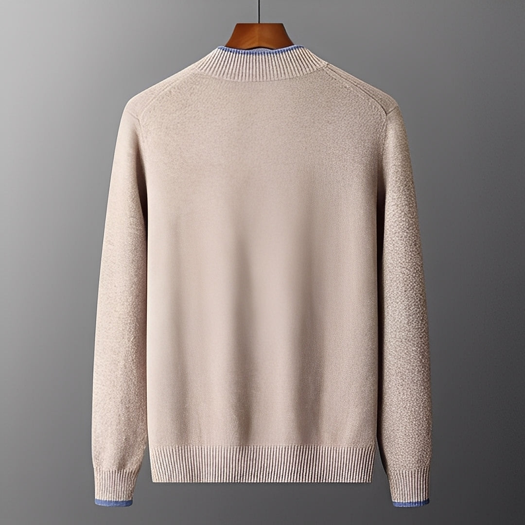 Brendon - Cozy men's cardigan with zipper