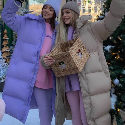 Jacquelyn - Modna długa damska kurtka z kapturem