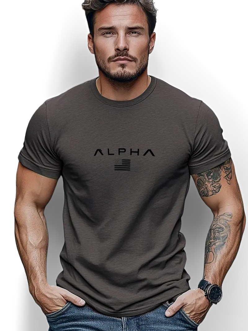 Neal - Einfaches T-Shirt mit Rundhals für Herren