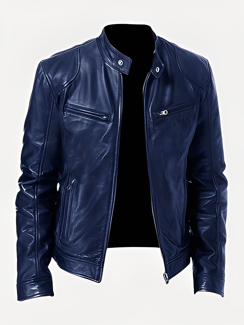 Clifford - Classic and versatile leather jacket for men