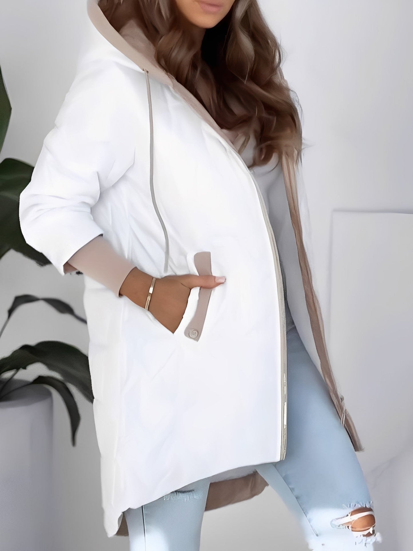 Sharla - elegantní a teplý dámský kabát s kapucí