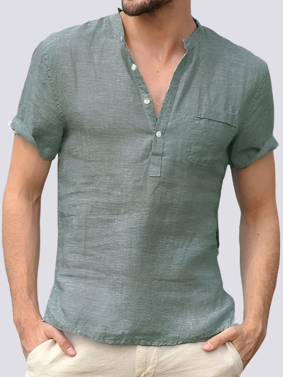 Edgar - Komfortables Kurzarmhemd für Herren mit Knöpfen