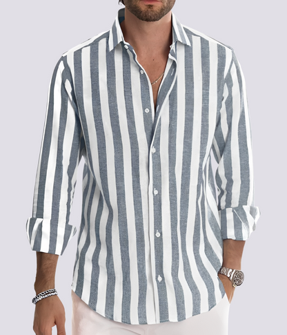 Herbert - Lockeres gestreiftes Herrenhemd