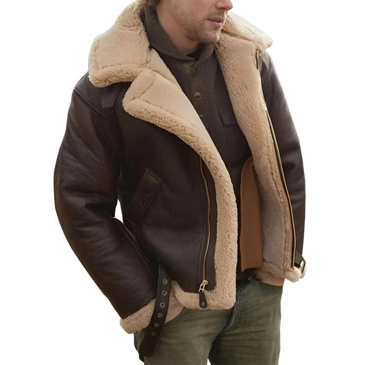 Brendon - Starke und dicke Lederjacke für Herren