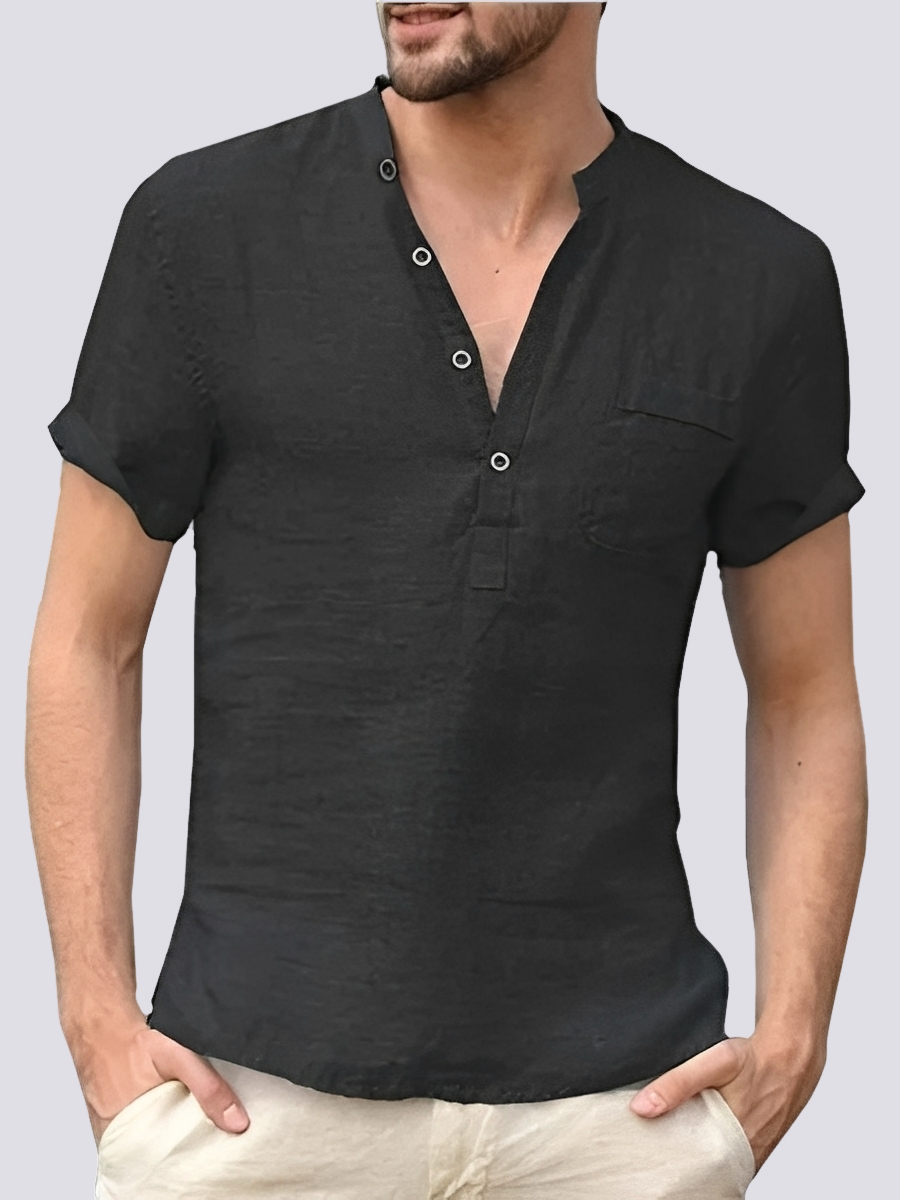 Edgar - Komfortables Kurzarmhemd für Herren mit Knöpfen