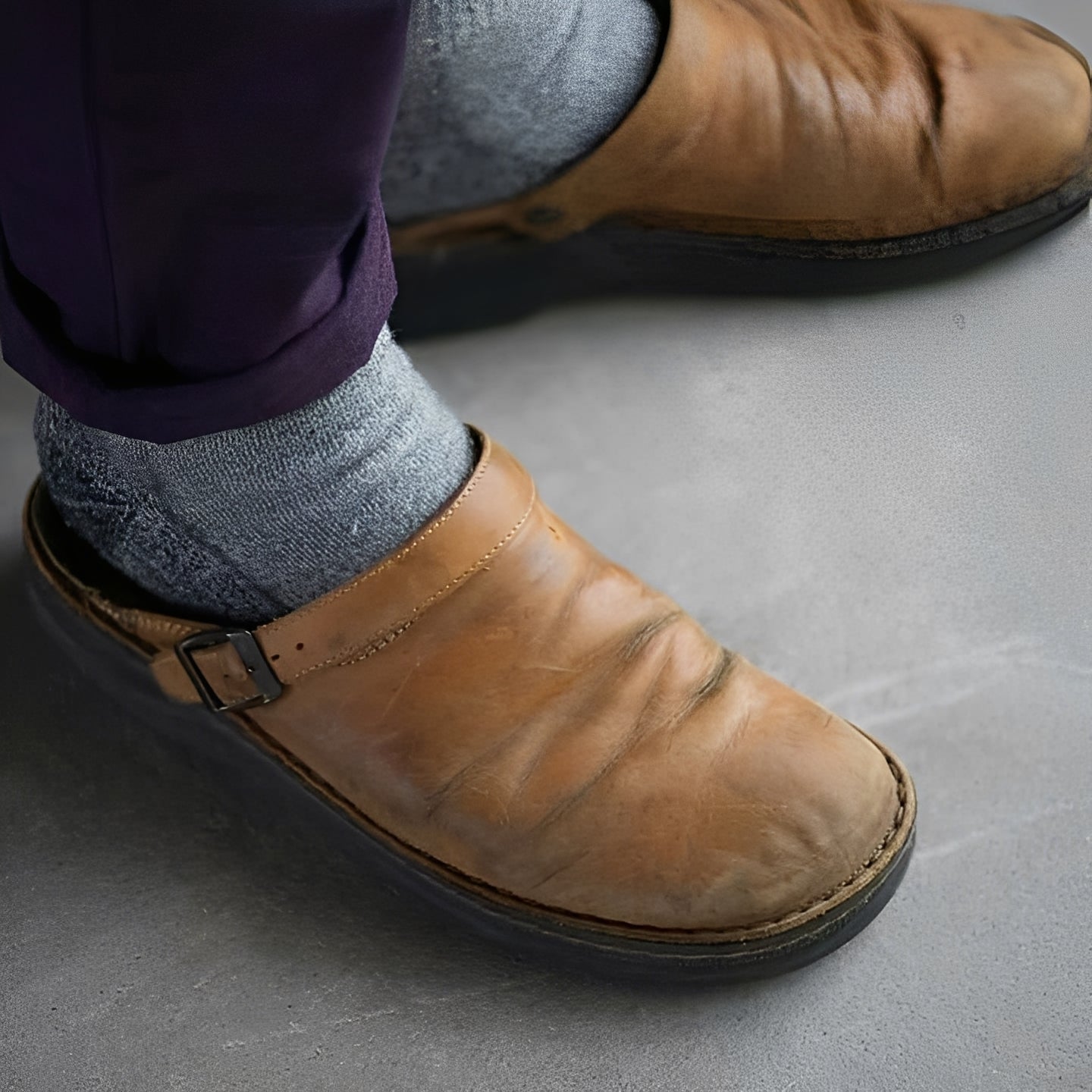 Eldon - Chaussures en cuir confortables pour hommes