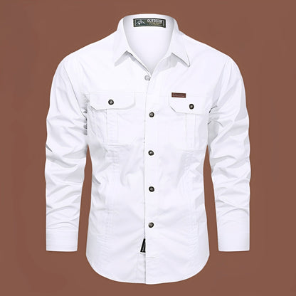 Gabriel – Herren Cargo-Hemd mit Nützlichen Taschen