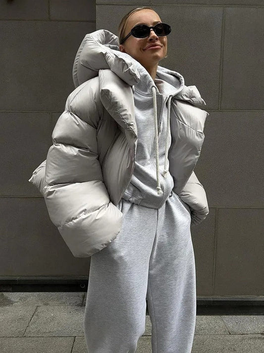 Camille - Damen-Kapuzenjacke aus gepolsterter Baumwolle