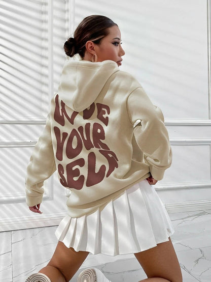 Gisselle - Sweat à capuche femme chic et décontracté avec motif