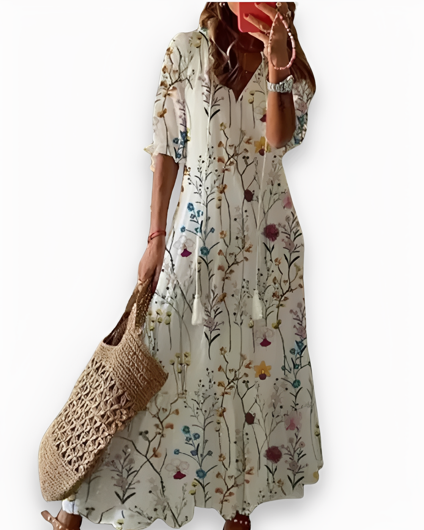 Annie - Lockeres Boho-Maxikleid für Damen