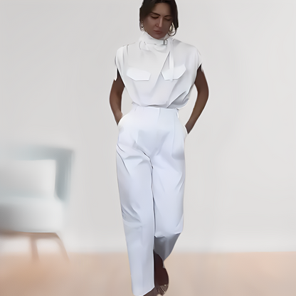 Leona – nowoczesny bezrękawnik kombinezon