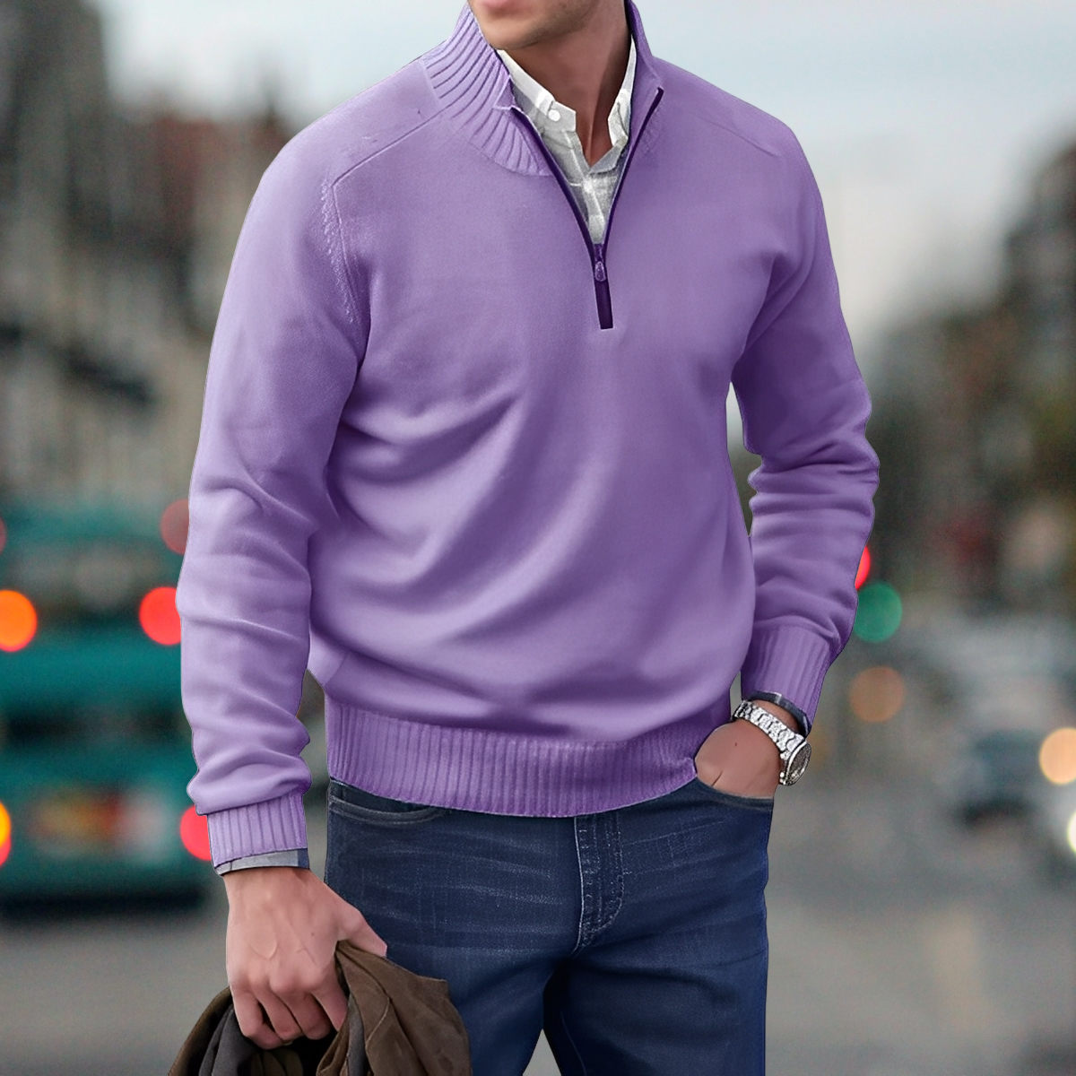 Adrian – pull à fermeture éclair