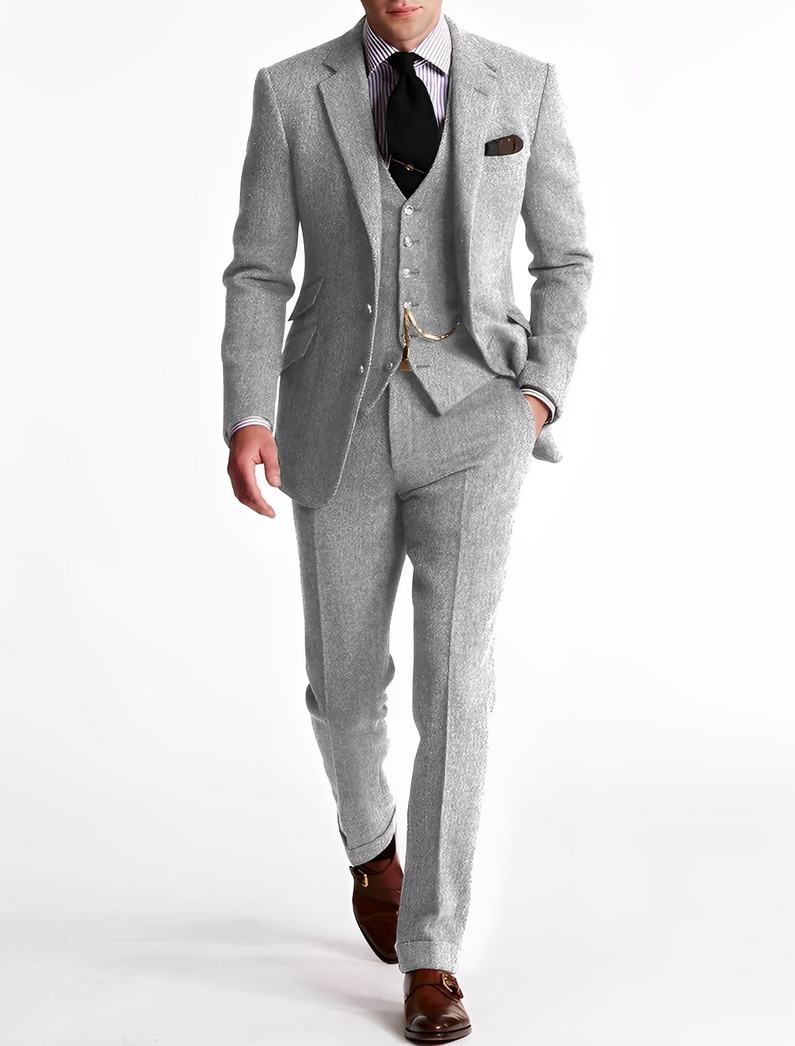 Alden - Modne wąskie garnitury męskie