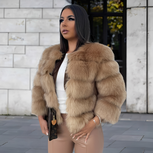 Amelia - elegantní, teplý dámský umělý kožich