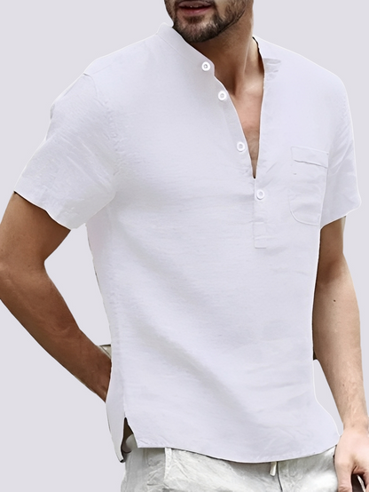 Edgar - Komfortables Kurzarmhemd für Herren mit Knöpfen