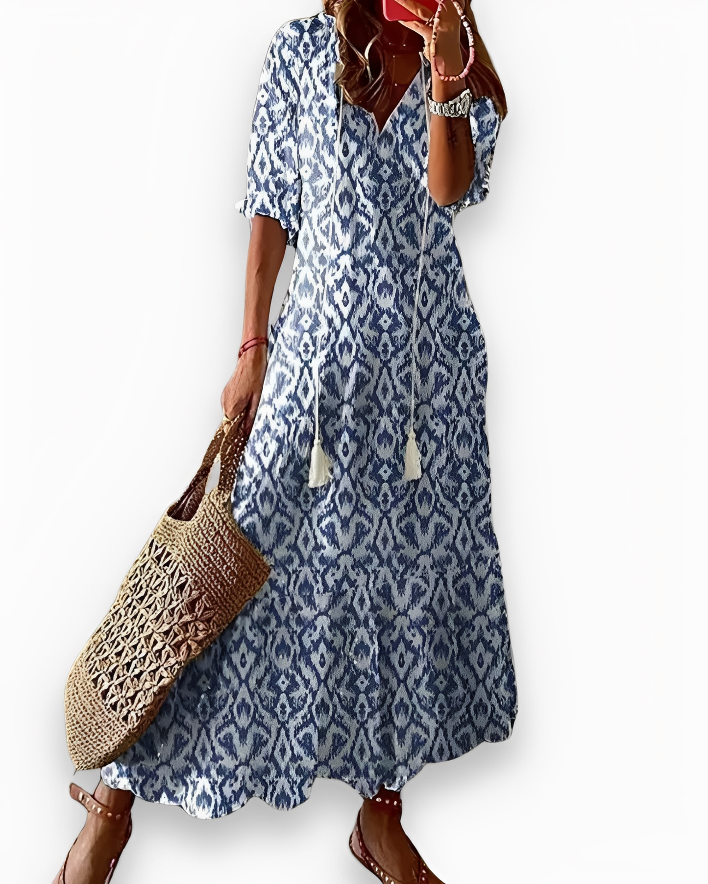 Annie - Lockeres Boho-Maxikleid für Damen